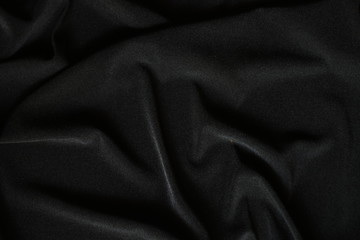 black fabric texture background.canvas pattern