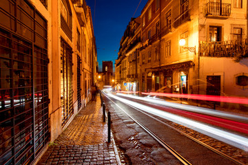 Lisbon streets at night epic 