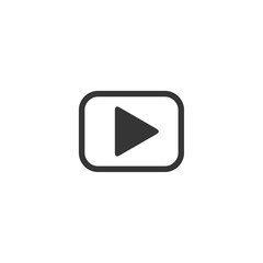 Play icon. buttons black symbol Vector illustration. Play logo design inspiration