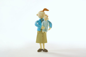 ポートレイト　母　母親　赤ちゃん　子供　家　暮らし　クラフト　オブジェ　クレージュ　立体オブジェ