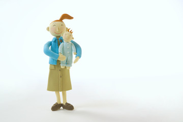 ポートレイト　母　母親　赤ちゃん　子供　家　暮らし　クラフト　オブジェ　クレージュ　立体オブジェ