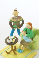 クラフト　授乳　育児　子育て　親子　教育　マイホーム　住宅　暮らし　夫婦　家族　オブジェ　クレージュ　立体オブジェ