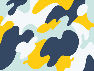 patern seamless vector composition of color shapes and contours for background and fabric print - Vector