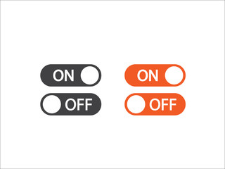 On off vector icon, switch symbol. Modern icon isolated on white background.