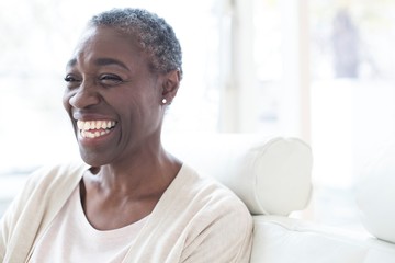 Mature woman smiling