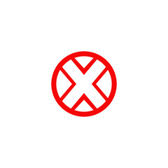 X letter logo design vector template