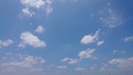blue sky with white clouds