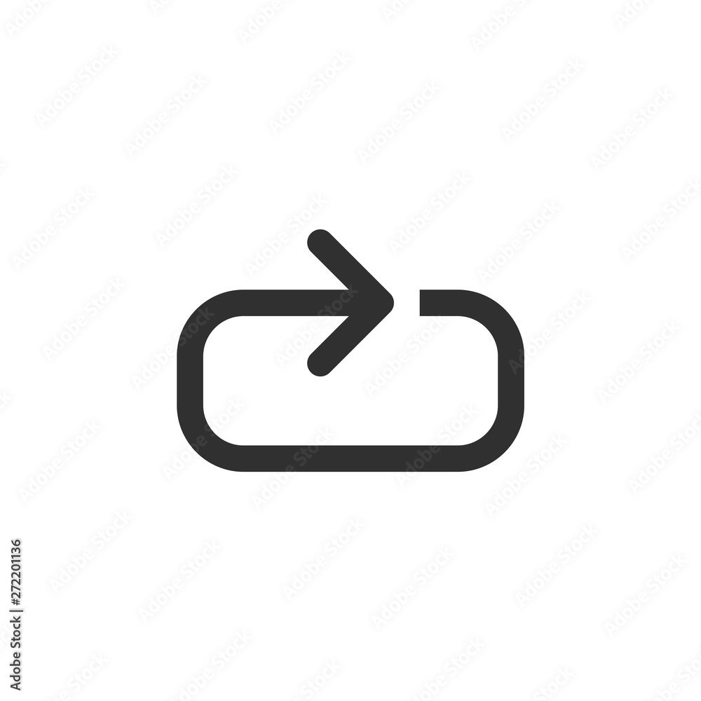 Poster arrow icon. arrow icon vector. in trendy flat style isolated on white background. arrow icon image. 