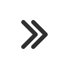 Obraz premium right arrow icon, arrow icon vector, in trendy flat style isolated on white background. arrow icon image, arrow icon illustration