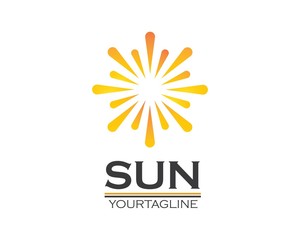 sun ilustration logo vector icon