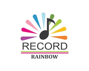 music record studio logo icon illustration