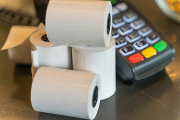 Thermal Paper Rolls with a point of sale machine