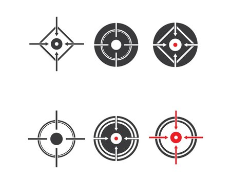 target logo icon vector template