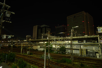 Fototapeta na wymiar Urban landscape in Osaka 新大阪周辺