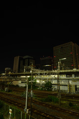 Fototapeta na wymiar Urban landscape in Osaka 新大阪周辺