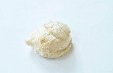 frog egg in sticky bubble protection on white background