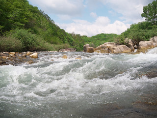 River / tukechikawa/Gifu Prefecture Nakatsugawa / Japan