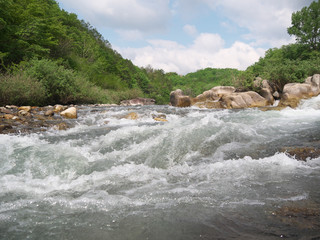 River / tukechikawa/Gifu Prefecture Nakatsugawa / Japan