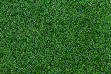 Green artificial grass pattern and texture for background.