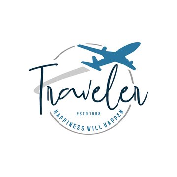 travel and holiday logo illustration