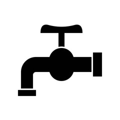 Tap water vector illustration, Hygiene solid style icon