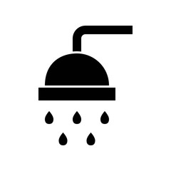 Shower vector illustration, Hygiene solid style icon