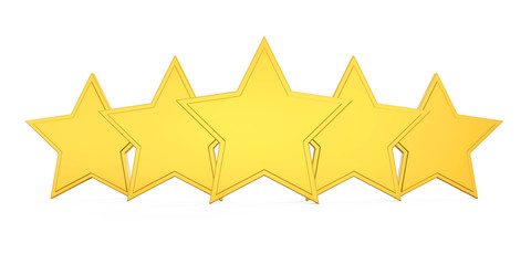 Golden Star Isolated