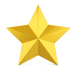 Fototapeta premium Golden Star Isolated