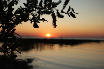 Ladoga lake sunrise