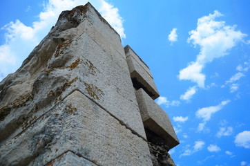 Fototapeta na wymiar Ancient architecture of the island of Nessebar, UNESCO World Heritage