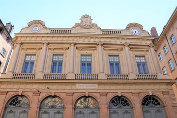 Ville de Lyon - ancien Palais du Change devenu Temple du Change puis Temple Protestant, place du Change à Lyon