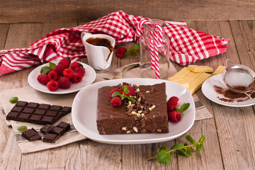 Chocolate cake.