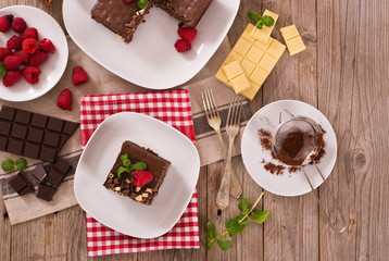 Chocolate cake.