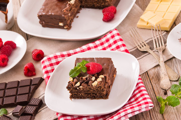 Chocolate cake.
