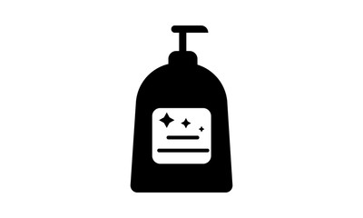 Liquid soap dispenser icon for hygiene and personal care