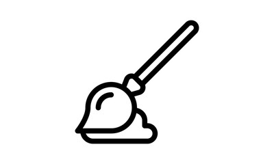 Mop icon for floor cleaning and maintenance