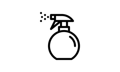 Spray bottle icon for cleaning and disinfecting