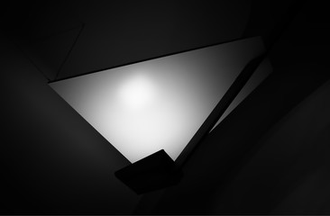 Diagonal black and white minimal shapes background hd