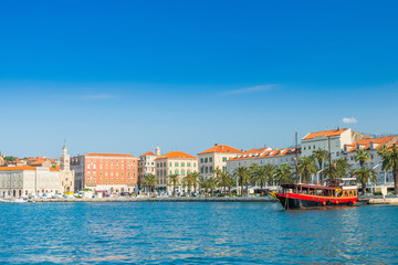 Harbor of Split, Croatia, largest city of the region of Dalmatia and popular touristic destination 