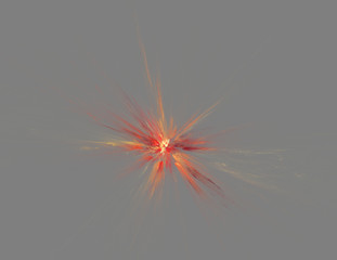 Obraz premium fractal illustration of combustion on grey