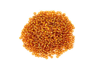 Bunch of golden beads