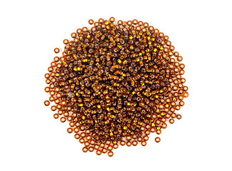 Bunch of brown beads