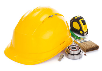 tools and instruments isolated on white background