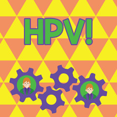 Word writing text Hpv. Business concept for Huanalysis Papillomavirus Infection Sexually Transmitted Disease Illness