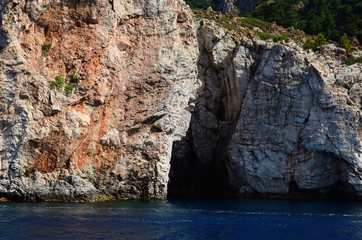 A boat trip on the Aegean Sea overlooking the islands