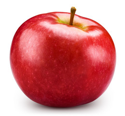 Red apple isolated on white