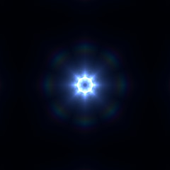 abstract flare kaleidoscopic black background