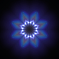 abstract flare kaleidoscopic black background