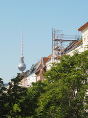 Fototapeta na wymiar Fernsehturm (TV Tower) in Berlin