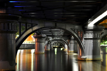 Melbourne city at night, Melbourne, Victoria, Australia